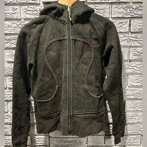 lululemon athletica Olive Green Full‑Zip Scuba Hoodie